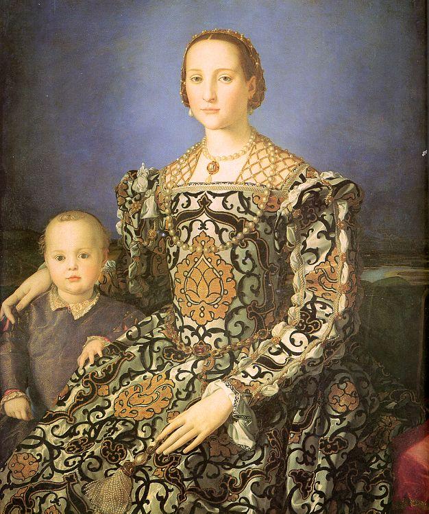 Agnolo Bronzino Eleanora di Toledo with her son Giovanni de' Medici